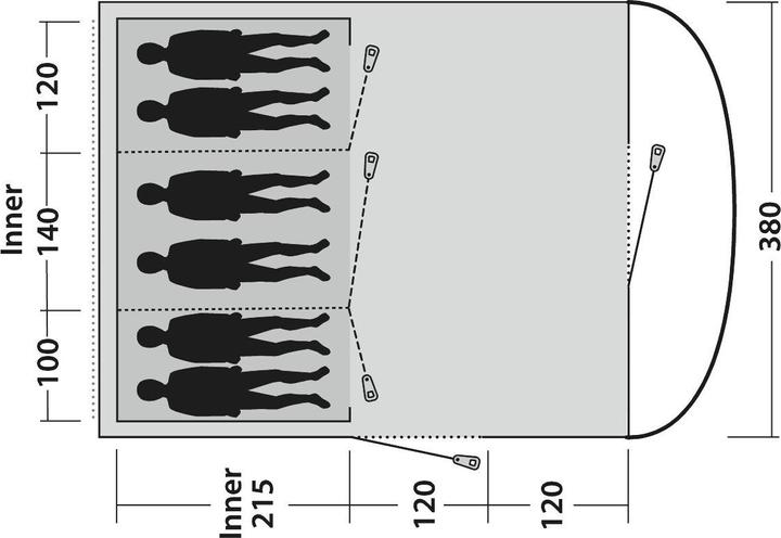 Nutritional values and ingredients Outwell Sky 6 (Tunnel tent, 21.80 kg, 6 persons)