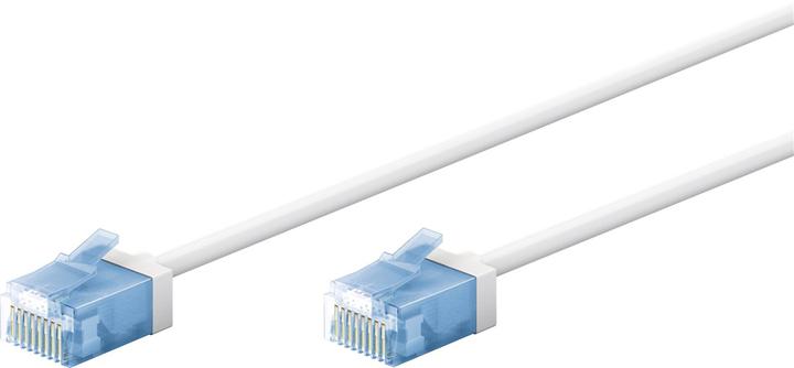 Immagine prodotto Goobay Cavo patch CAT 6A ultraflessibile, sottile, U/UTP, bianco (U/UTP, CAT6a, 0.25 m)