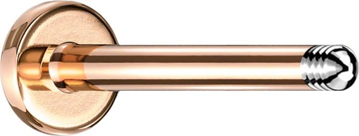 Star Piercing Labret-Stab rosegold (ohne Messing, Chirurgenstahl 316L)