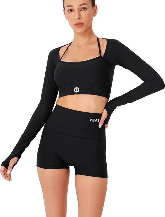 Actual product image Yeaz CLUB LEVEL SET Long Top Shorts L (Black) (L)