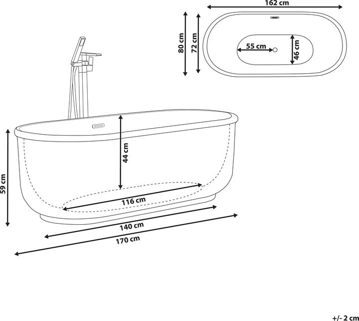 Immagine prodotto Beliani Pinel (234 l, 170 cm, 80 cm)