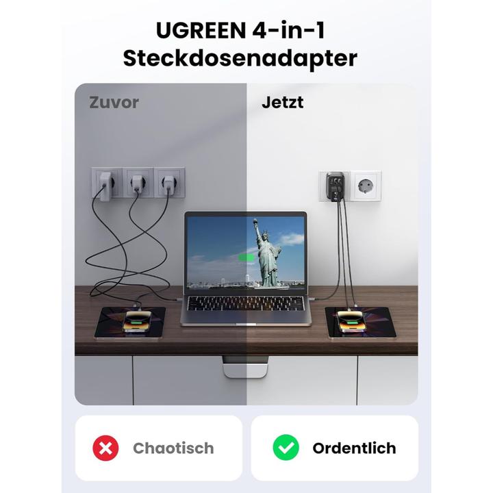 Produktbild Ugreen EU 90613 Verlängerungskabel, 30 W (30 W)