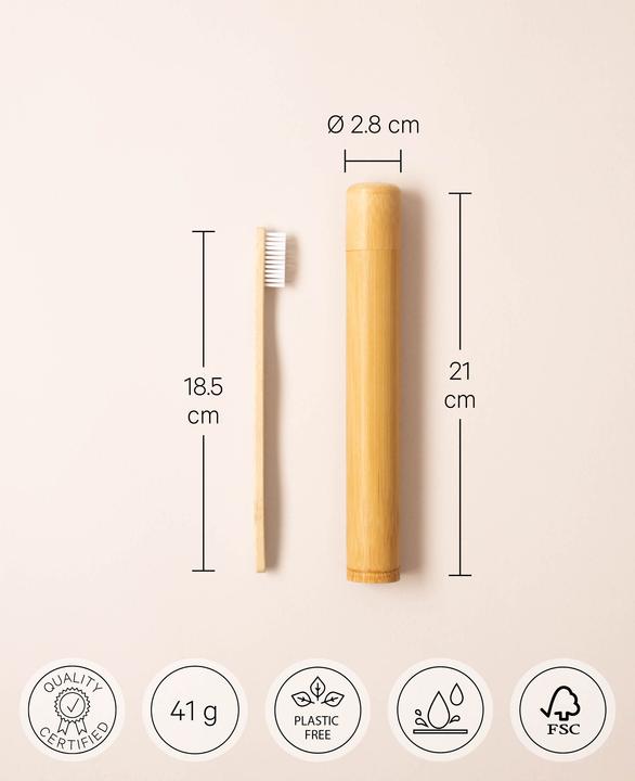Actual product image Noya Bambus Zahnbürste und Reisebox (1 x)