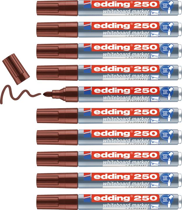 Image du produit Edding Marqueur pour tableau blanc 250 (Marron, 3 mm, 1 x)