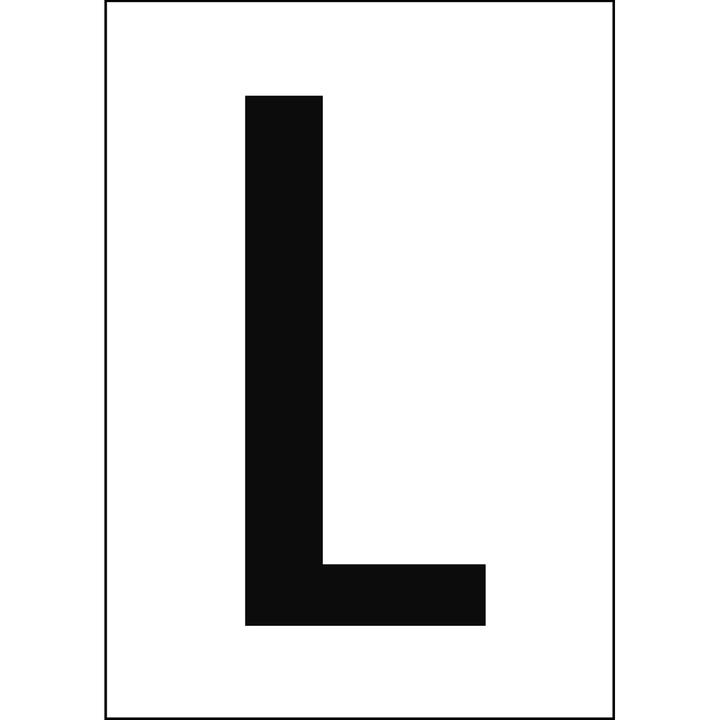 Actual product image Brady A4 labels with numbers and letters