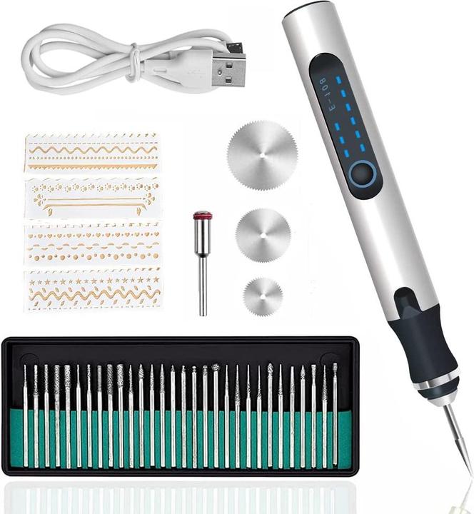 Produktbild DriSubt USB-Gravierstift UG-300 ST mit 8 W Akku-Gravierer | Gravurstift
