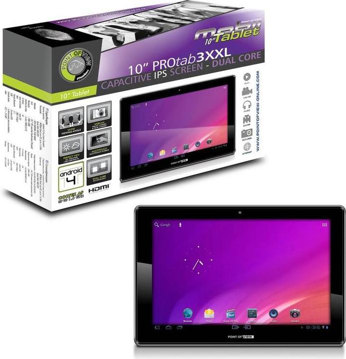 Image du produit Point of View 3 XXL (4G, 10.10", 8 Go, Argent)