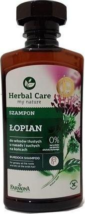 Actual product image Farmona Herbal Care Burdock Shampoo For Oily Hair For Root And Drought Ends 330Ml (330 ml, Liquid shampoo)