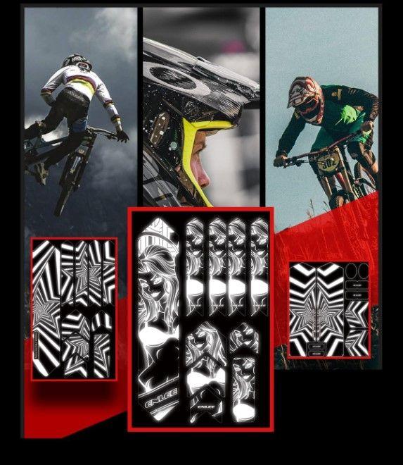 Actual product image Enlee Bike stickers Bicycle stickers for the frame