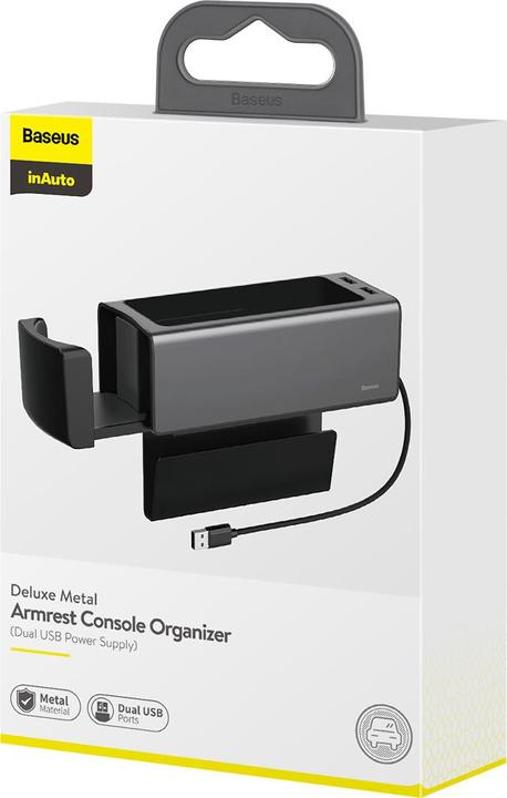 Produktbild Baseus Deluxe Metal Armrest Console Organizer