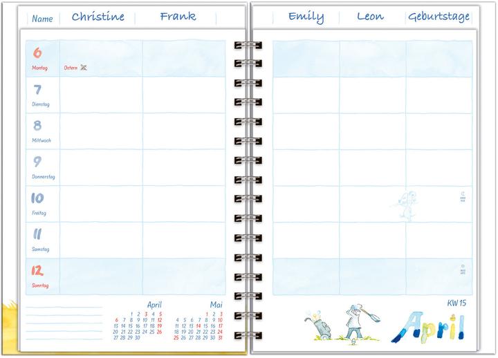 Produktbild Heye Familienagenda Helme Heine (A5, Deutsch)