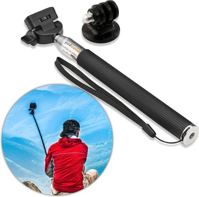 Immagine prodotto Hermex Bastone per selfie monopiede con adattatore per GoPro e Xiaomi Yi Cam