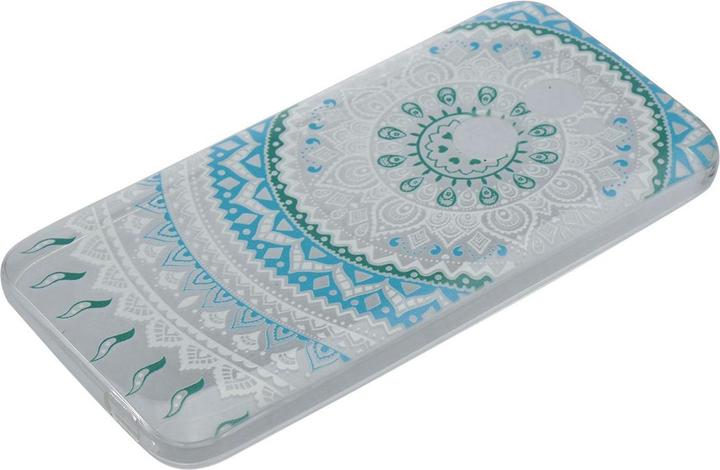 Produktbild König Design Henna Cover für Alcatel A3 XL Case Schutz Hülle Silikon Bumper Etuis Sonne Blau (Alcatel A3 XL)