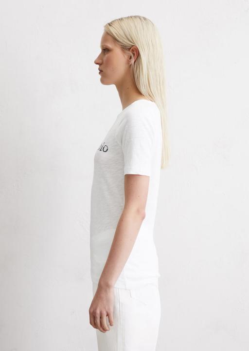 Actual product image Marc O'Polo Women's t-shirt with printed logo on the inside of the chest (S)