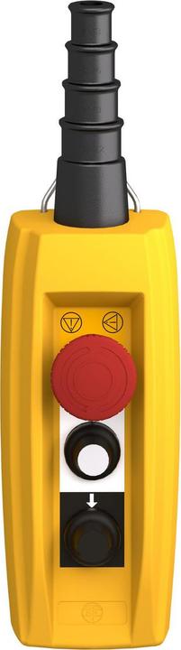 Image du produit Schneider Electric Boîte à boutons suspendue XAC-B, 2 boutons-poussoirs 1 bouton d'urgence XACB3191