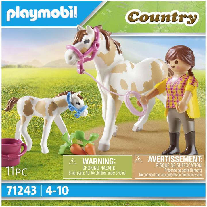 Actual product image Playmobil 71243 Horse with foal (71243, Playmobil Country)