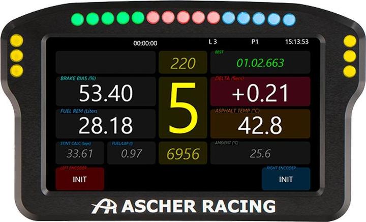 Actual product image Ascher Racing Dashboard 5"