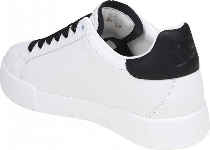 Immagine prodotto Dolce & Gabbana portofino light sneakers in black and white leather (41)