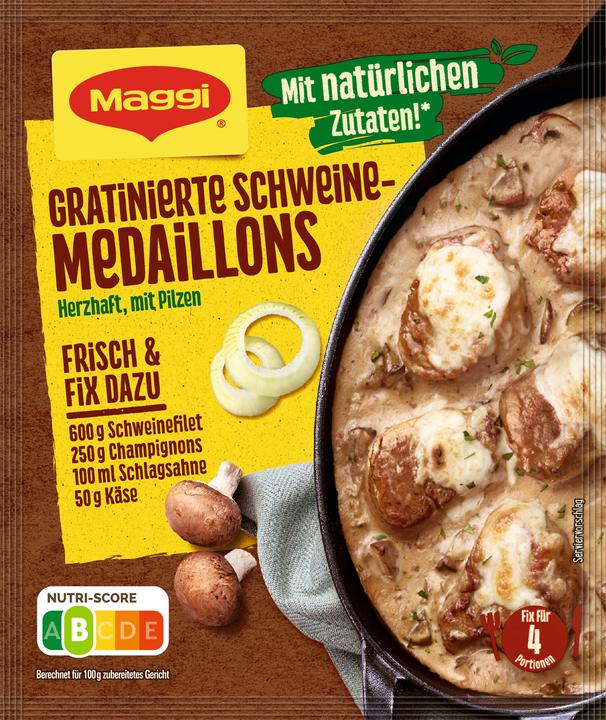 Produktbild Maggi Fix Gratinierte Schweinemedaillons (42 g)