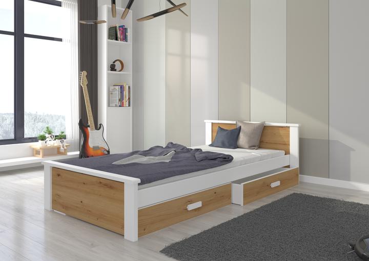 Produktbild ADRK Furniture Bett mit Matratze ALDEX 200x90 (200 x 90 cm)