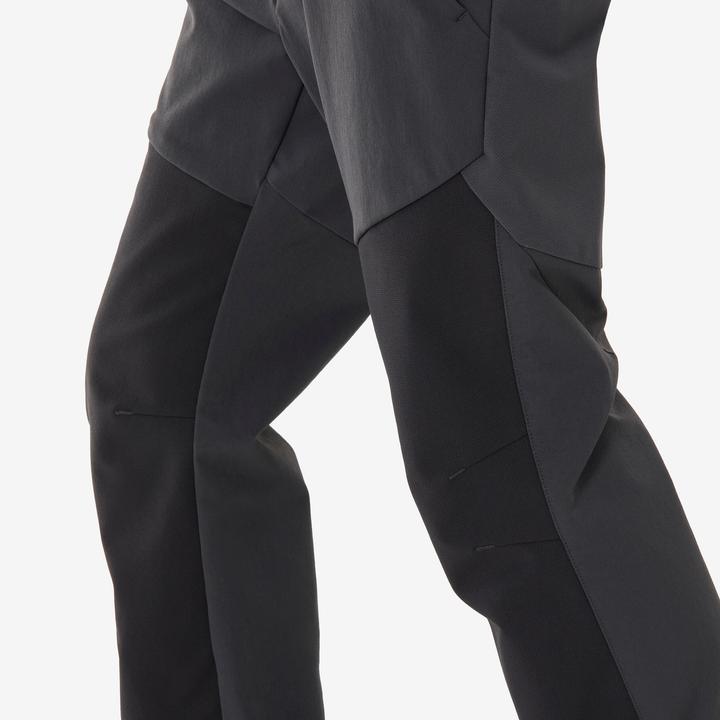 Produktbild Quechua Kids’ softshell hiking trousers, 7-15 years, MH900 - Grey/Black (140)