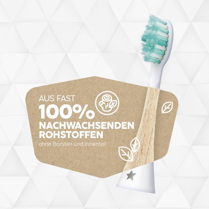 Produktbild happybrush Happy Brush ECO VIBE KIDS Aufsteckb?rsten Agnes (3 x)