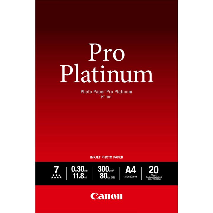 Produktbild Canon PT-101, Photo Paper Pro Platinum (300 g/m², A4, 20 x)