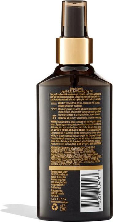 Image du produit Bondi Sands Huile sèche autobronzante Liquid Gold 150ml/5.07oz (Huile autobronzante, 150 ml)