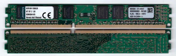 Immagine prodotto Kingston ValueRAM (2 x 4GB, 1600 MHz, DDR3-RAM, DIMM)