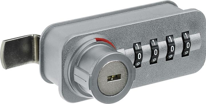 Produktbild Hettich Zahlenschloss mit Riegel | rechts | Freecode | Kunststoff/Stahl verchromt