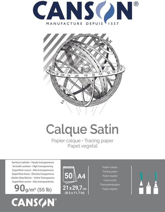 Produktbild Canson Calque Satin (90 g/m², 50 x, A4)