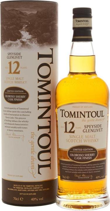 Actual product image Tomintoul 12 years Sherry Cask 0.7 l (Single Malt, Scotch whisky)
