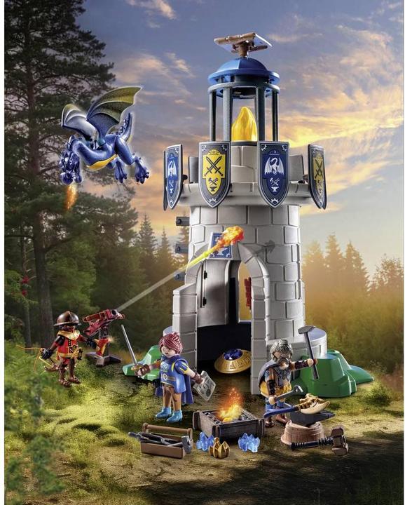 Produktbild Playmobil Ritterturm mit Schmied und Drache (71483, Playmobil Novelmore)