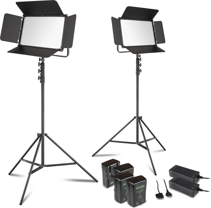 Image du produit Walimex LED Niova 150-F Pro 150W Bi Color Set4 (Panneaux lumineux)