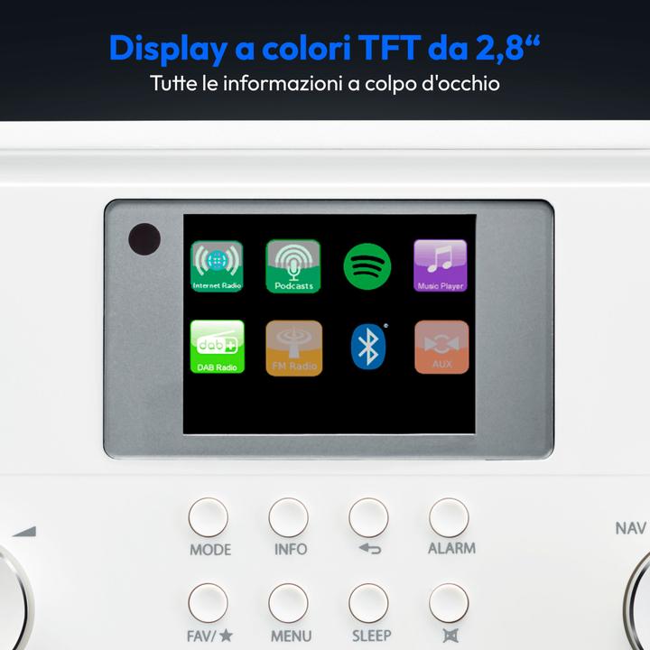 Image du produit Medion LIFE P85027 (DAB+ DAB, Webradio, VHF, WiFi, Bluetooth)