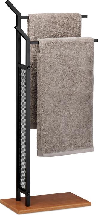 Immagine prodotto Relaxdays Porta asciugamani da terra a 2 bracci