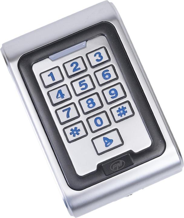 Actual product image PNI Access control keypad DK220, stand-alone, outdoor and indoor, IP65, with 2 relays (Electronic numerical code)