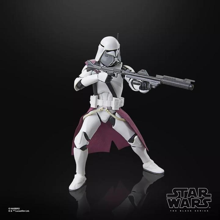 Actual product image Hasbro Star Wars Episode III Black Series Clone Commander Bacara