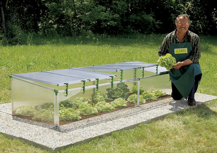 Produktbild Juwel Frühbeet Blumenbeet Biostar 1500 + Fensterautomat, MaÃŸe 150x80x50/40 cm