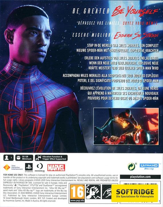 Immagine prodotto Sony Marvel’s Spider-Man: Miles Morales (PS5, Multilingue)