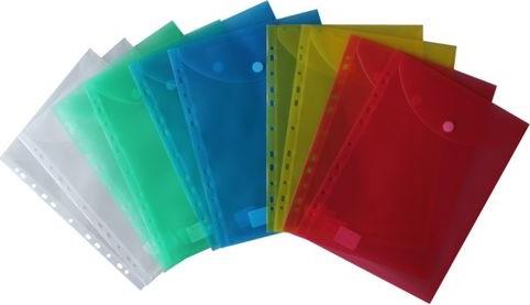 Immagine prodotto Herba-Plastic Busta portadocumenti A4 alta con chiusura a velcro 10 pezzi incolore (A4)