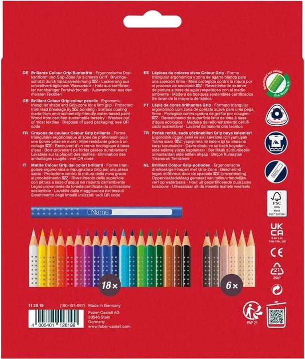 Actual product image Faber-Castell Colour Grip (Sorted, 24 x)