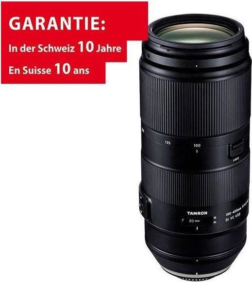 Produktbild Tamron AF 100-400mm F/4,5-6,3 Di VC USD, Nikon F (EU) (Nikon F, APS-C / DX, Vollformat)
