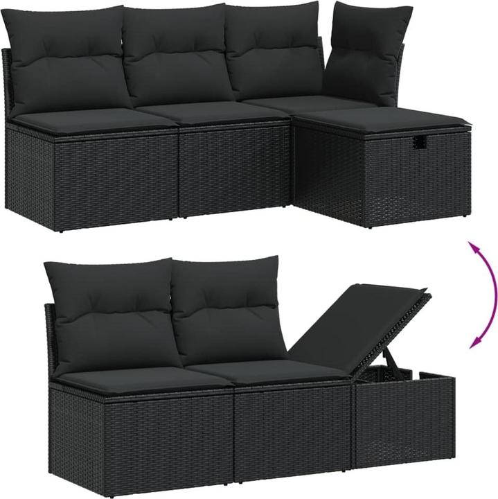 Produktbild VidaXL 10-tlg. Garten-Lounge-Set mit Kissen