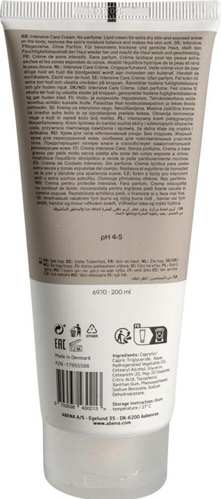 Image du produit Abena Intensive Care Cream,, 200 ml, no colorant or perfume, 70% lipids (Crème pour le corps, 200 ml)
