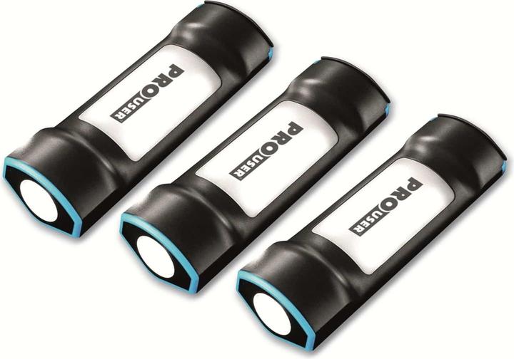 Produktbild ProUser Powerbank mit Taschenlampe 3er Set (7500 mAh, 27.75 Wh)