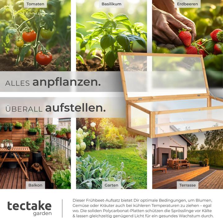 Produktbild tectake Frühbeet-Aufsatz