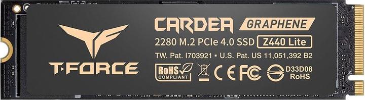 Team Group Dysk SSD T-FORCE Cardea Z440 Lite M.2 PCIe NVMe Gen4 x4 2280 (5000/3800) (500 GB, M.2 2280)