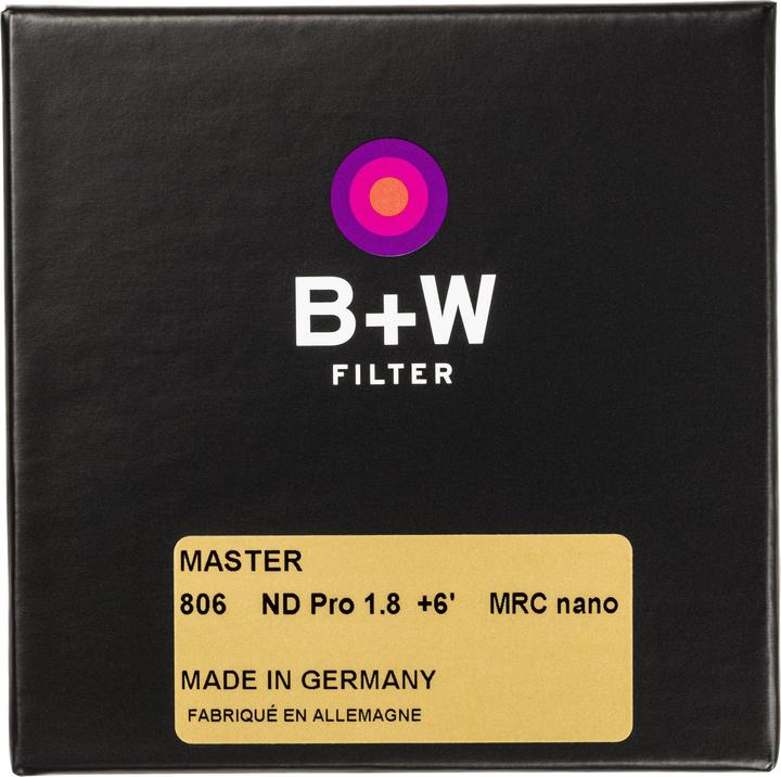 Image du produit B+W ND 1,8 MRC nano MASTER 86mm (86 mm, Filtre gris neutre, 86 mm)