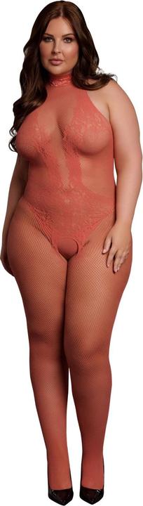 Productafbeelding Le Désir Bodystocking van visnet en kant - Queensize (XL, XXL, 3XL, 4XL)